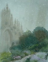 Church Rain Scene