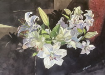 lilies in Moonlight